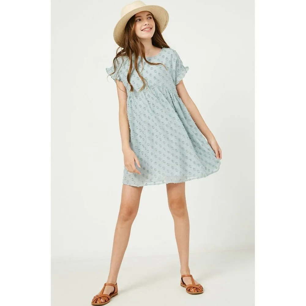 Hayden Los Angeles Ruffle Sleeve Swiss Dot Dress