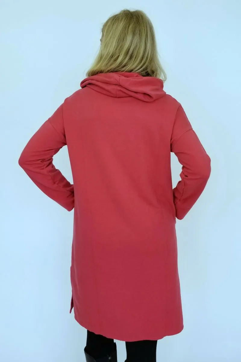 Hoodie Dress in Heart or Iron