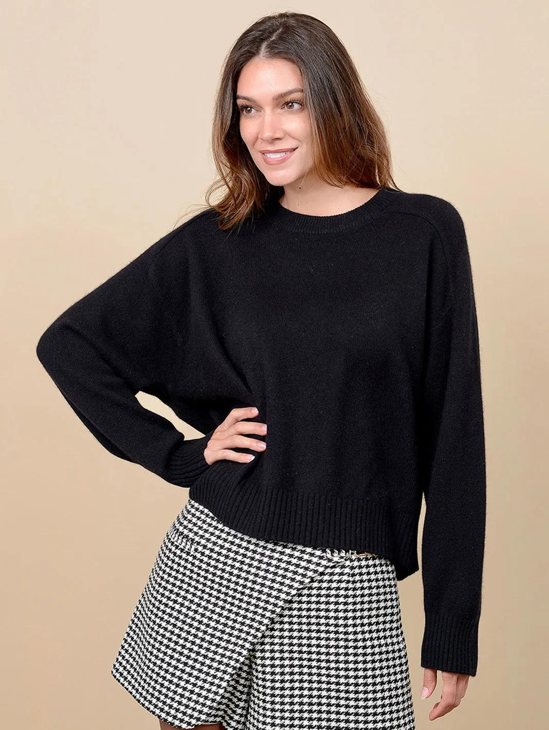 Iliana Cashmere Boxy Crewneck