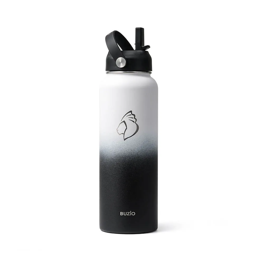 Insulated Water Bottles with 2 Lids | Day & Night | 40oz