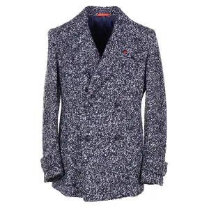 Isaia Plush Boucle Cashmere Peacoat