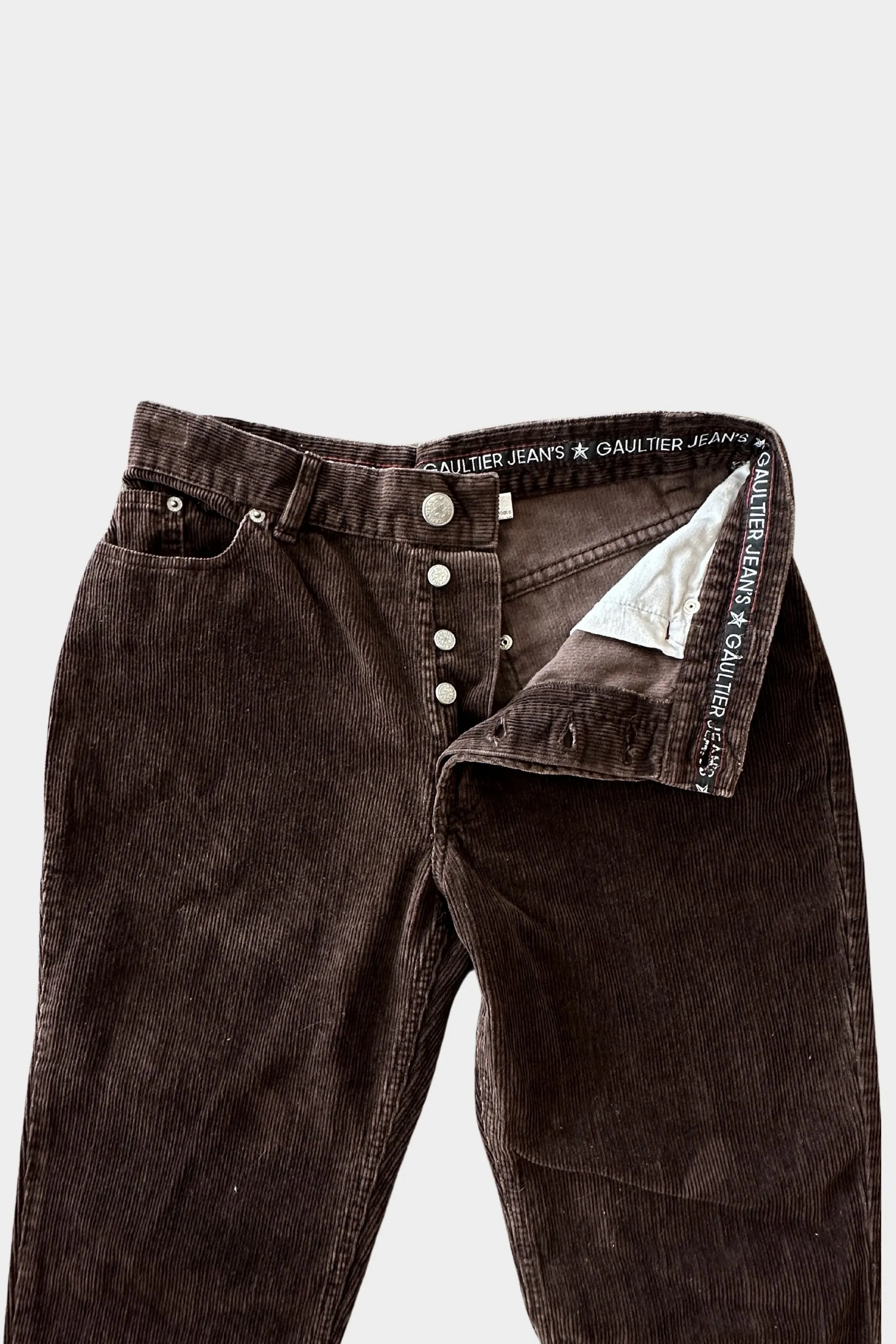 Jean Paul Gaultier Corduroy Brown Trousers