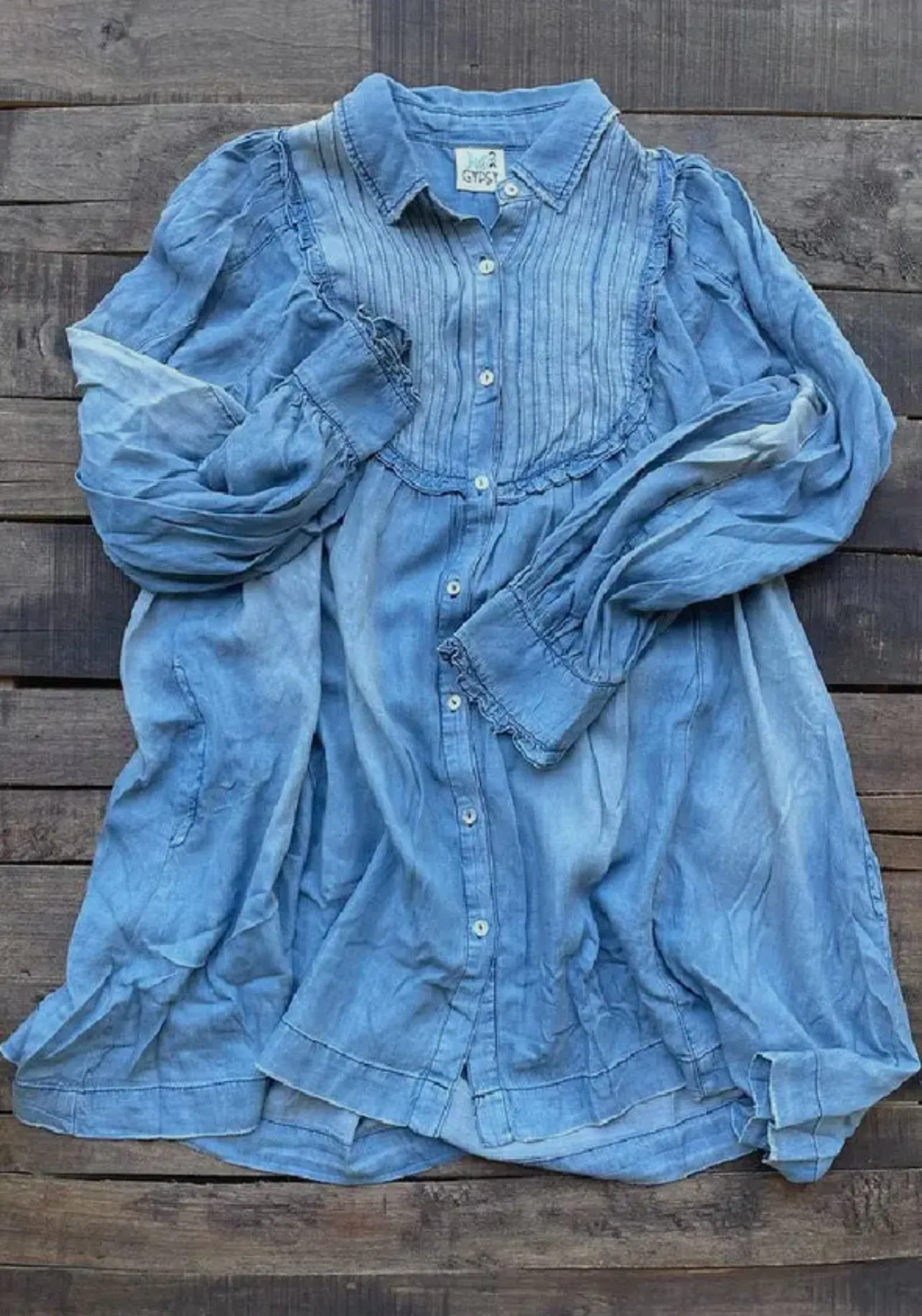 JG- Lined Up Denim Tunic