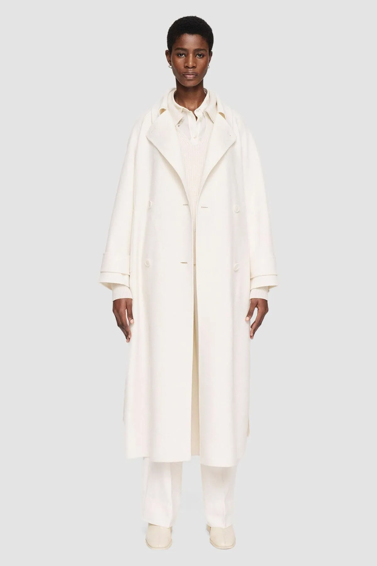 Joseph Double Face Navarre Coat - Ivory