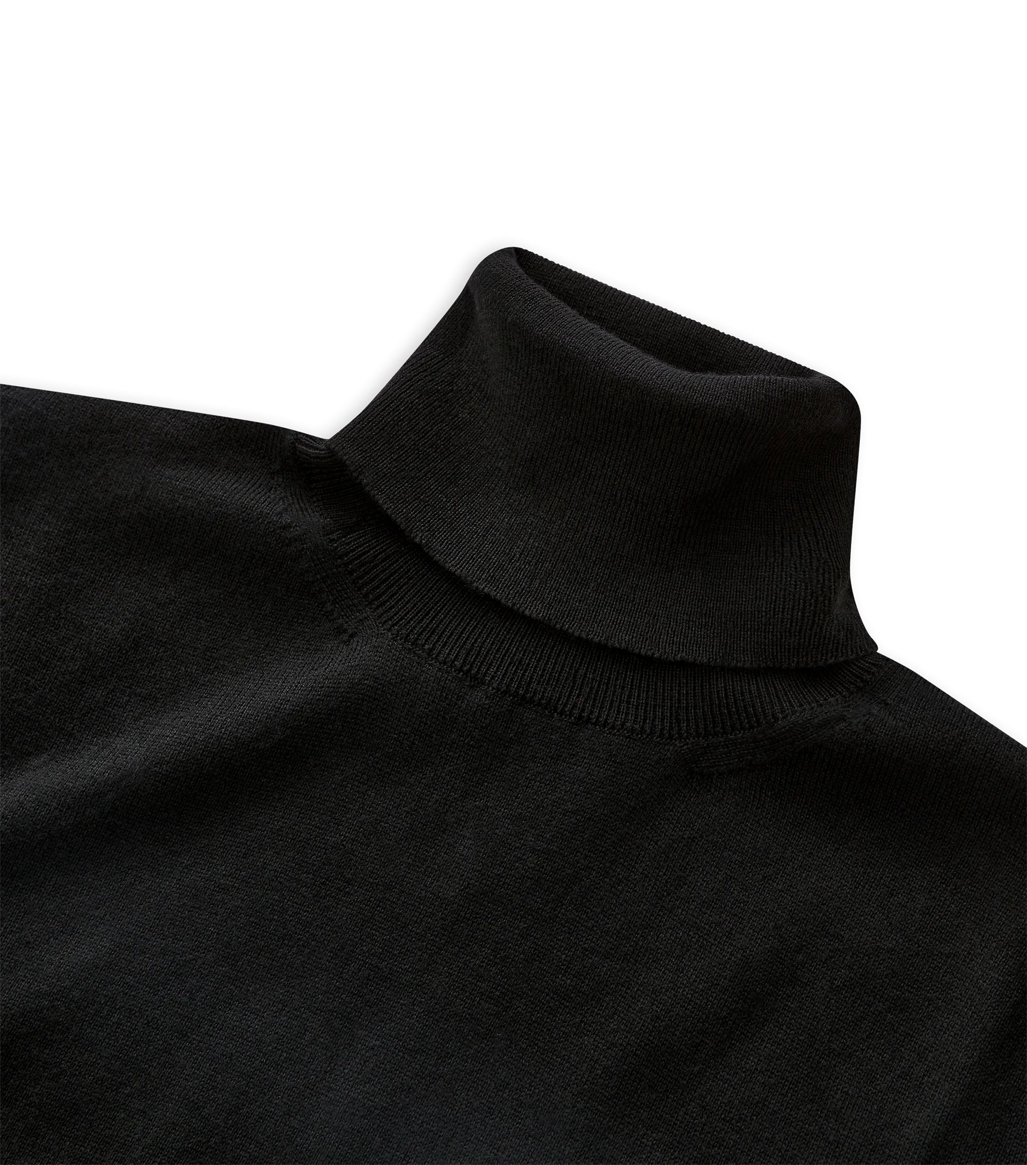 KALANI ROLL NECK PULLOVER</p>Jet Black