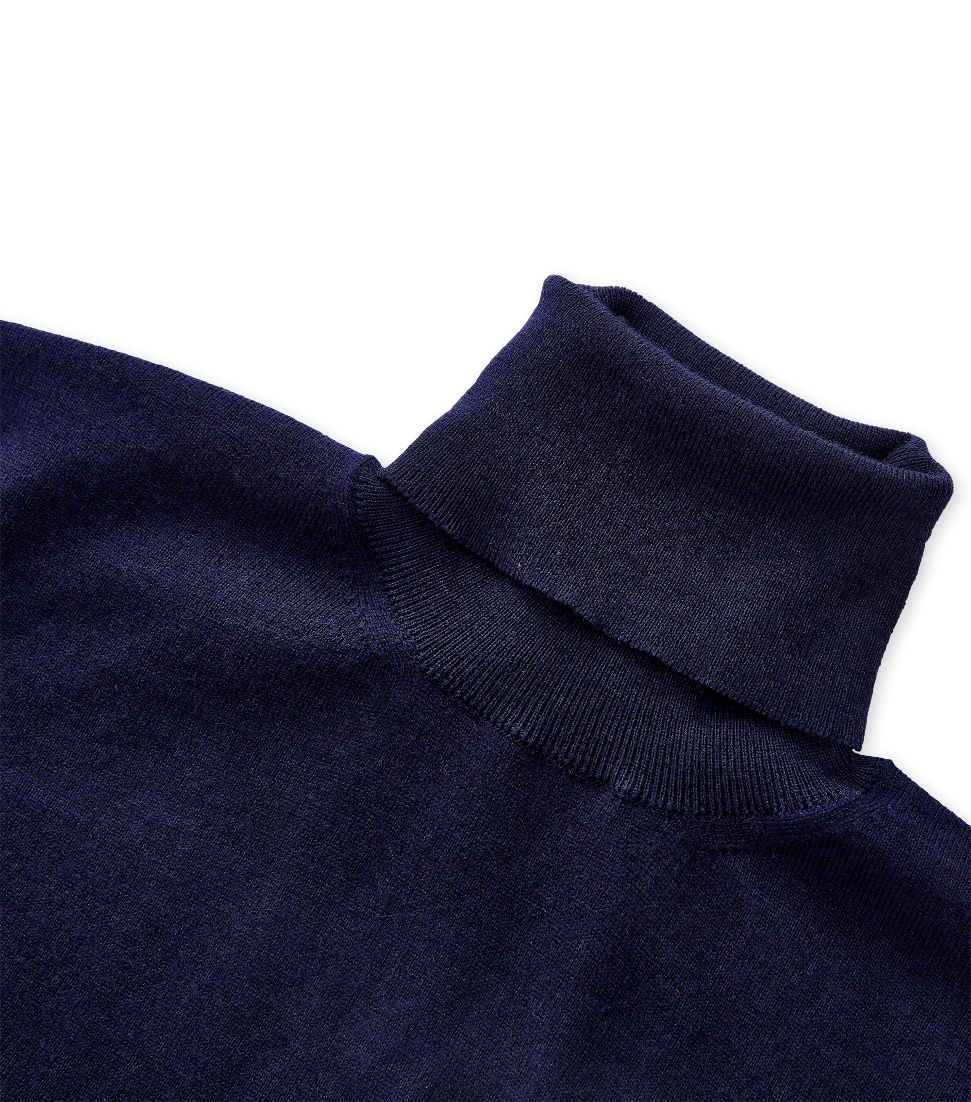 KALANI ROLL NECK PULLOVER</p>Night Blue