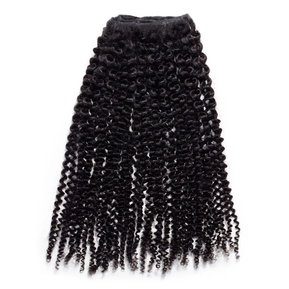 Kinky Curly Steam Permed Machine Weft