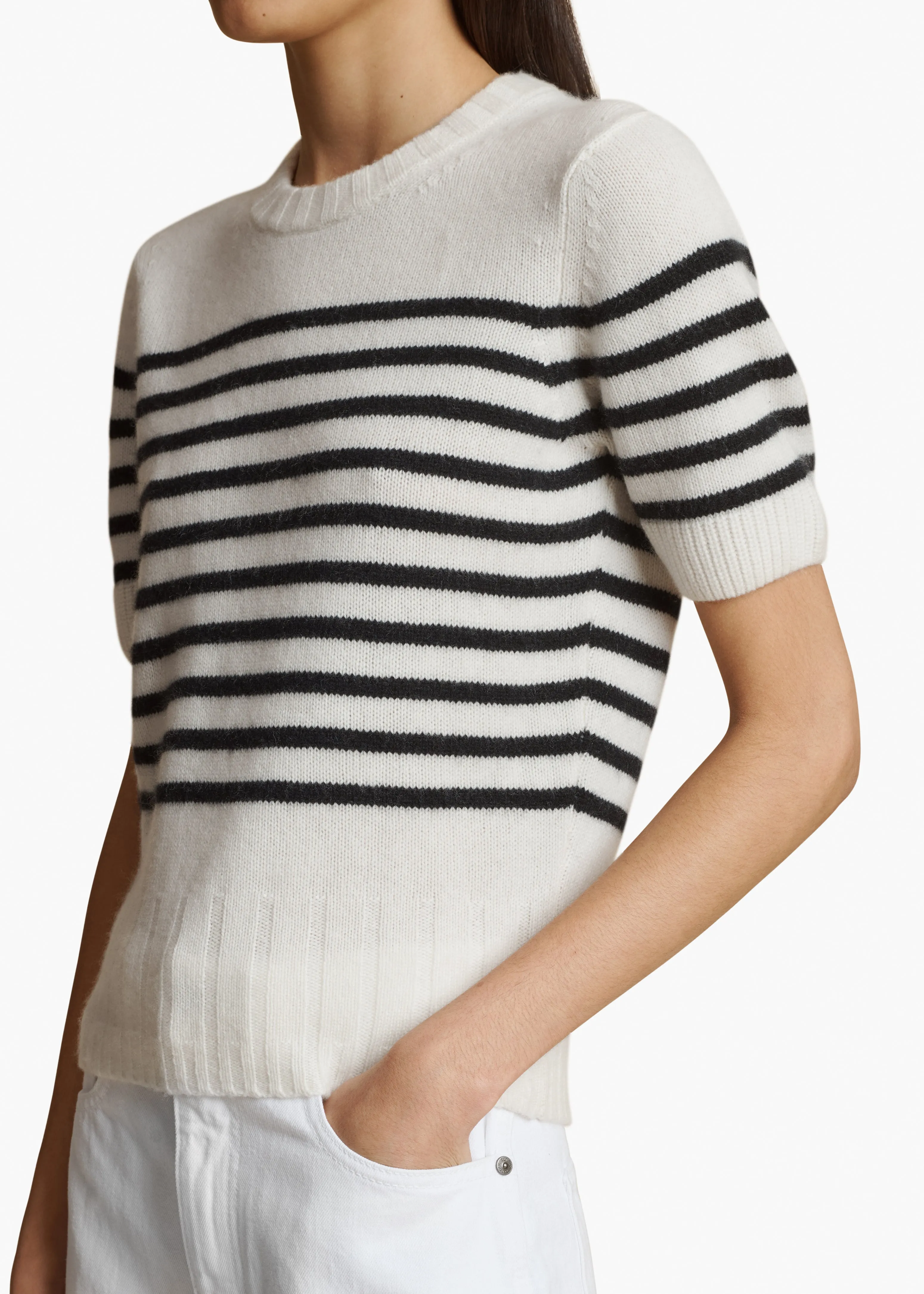 Luphia Sweater in Glaze and Black Stripe