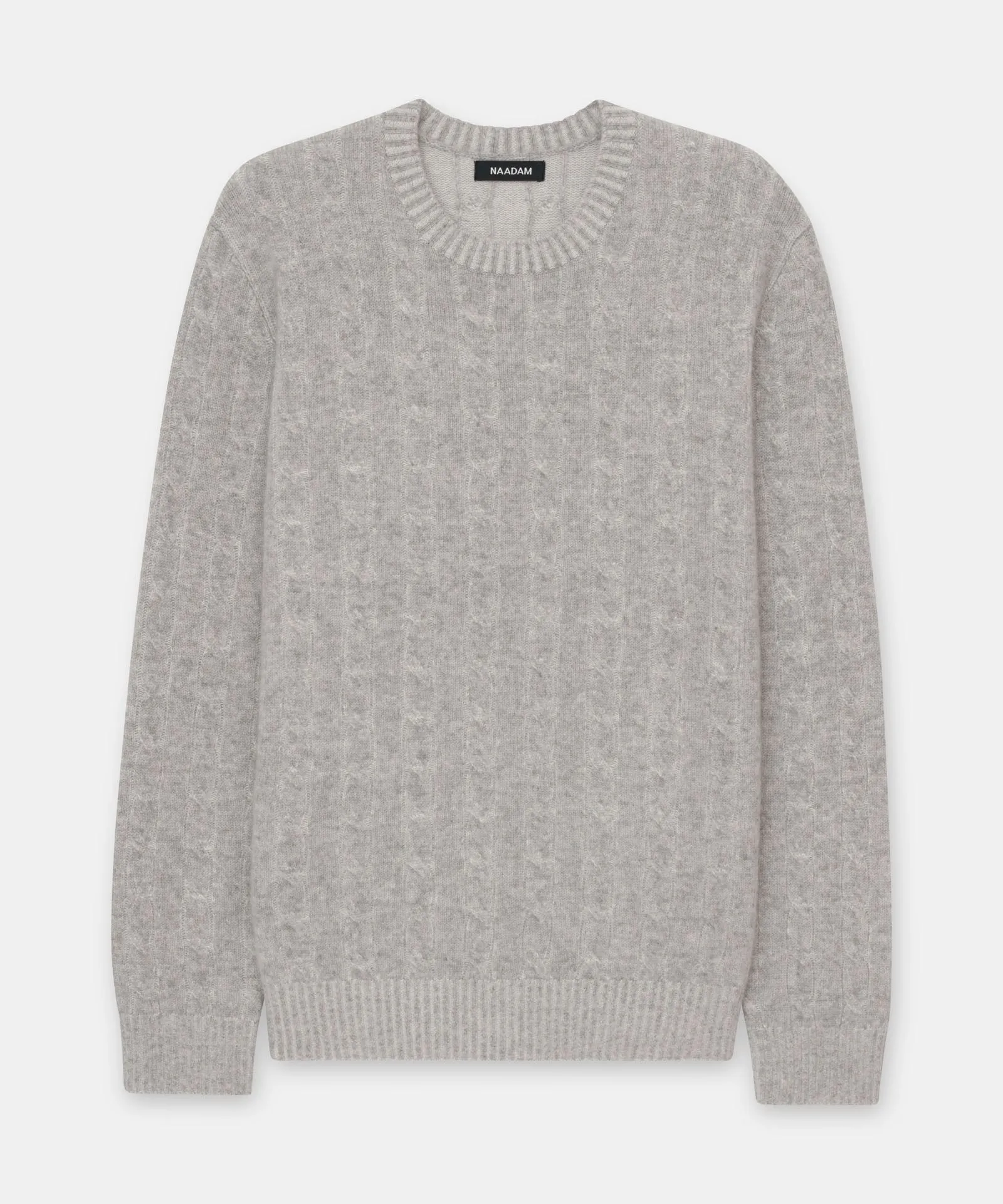 Luxe Cashmere Cable Crewneck