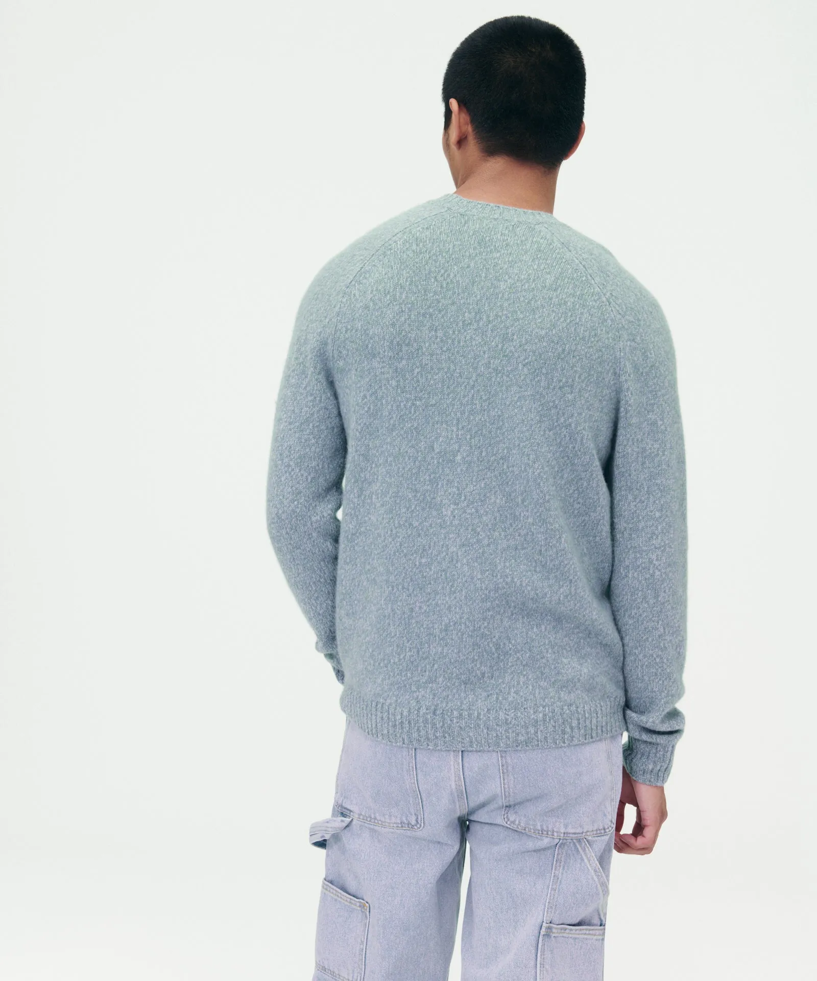 Marled Reclaimed Cashmere Crewneck Sweater