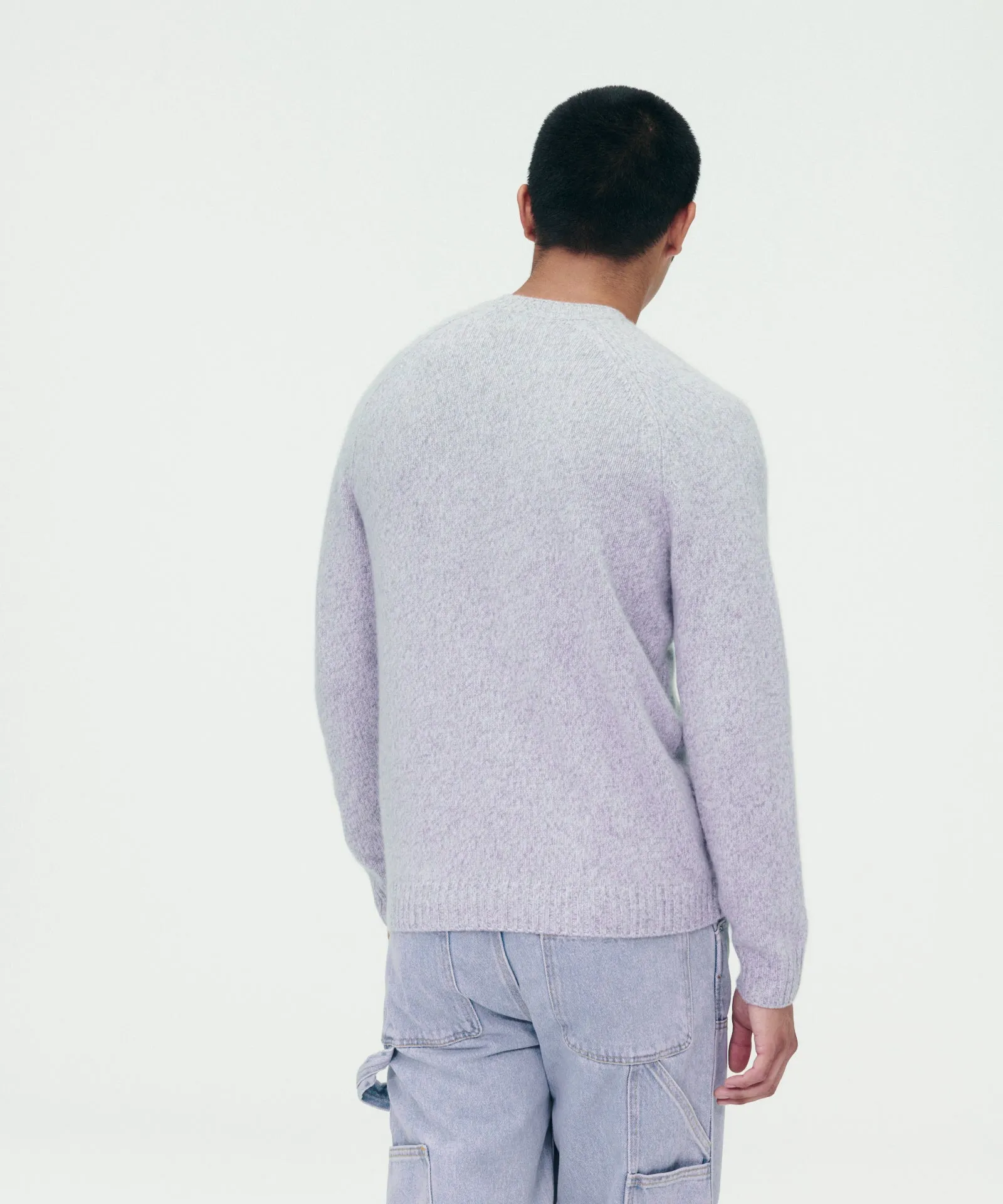 Marled Reclaimed Cashmere Crewneck Sweater