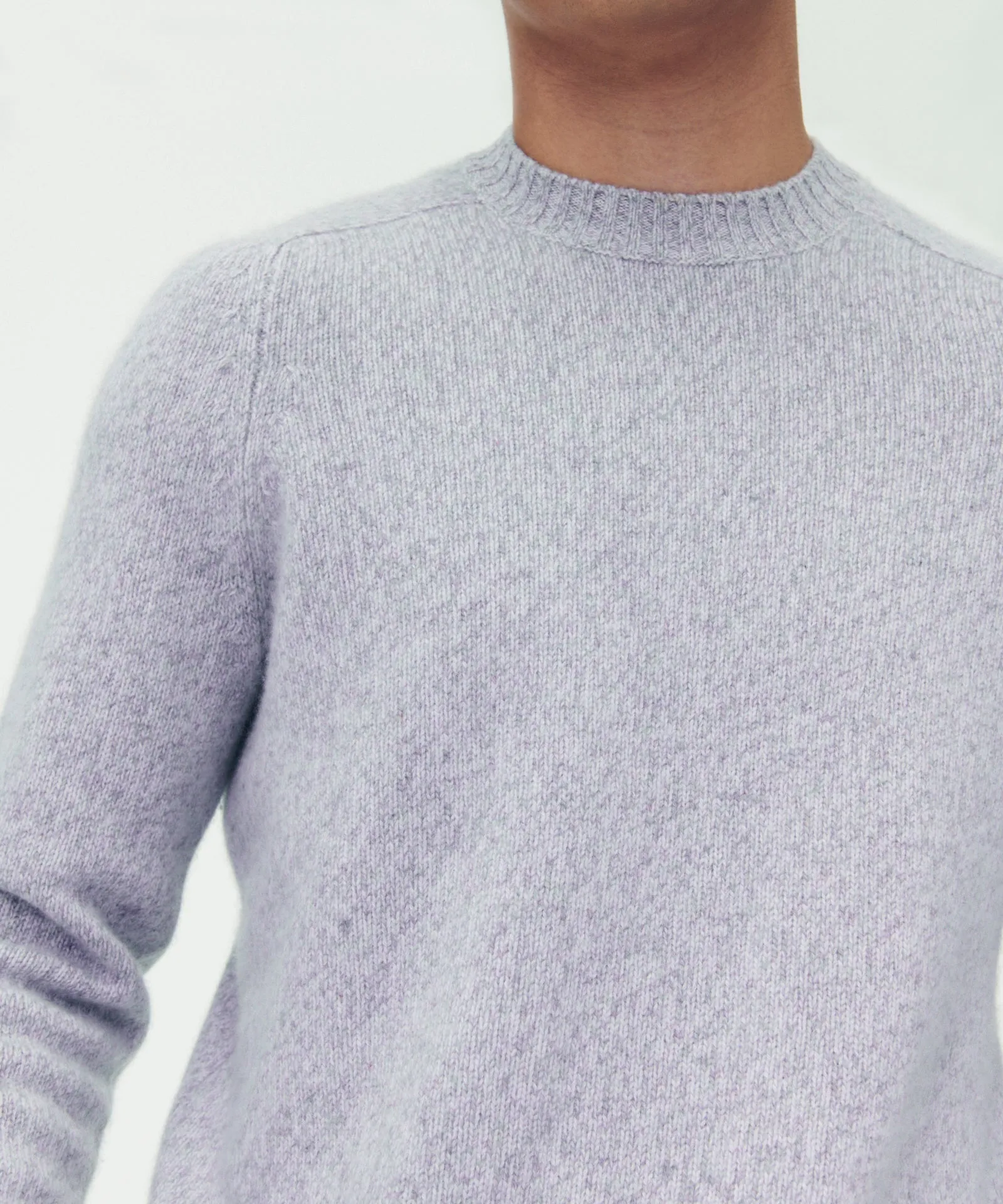 Marled Reclaimed Cashmere Crewneck Sweater