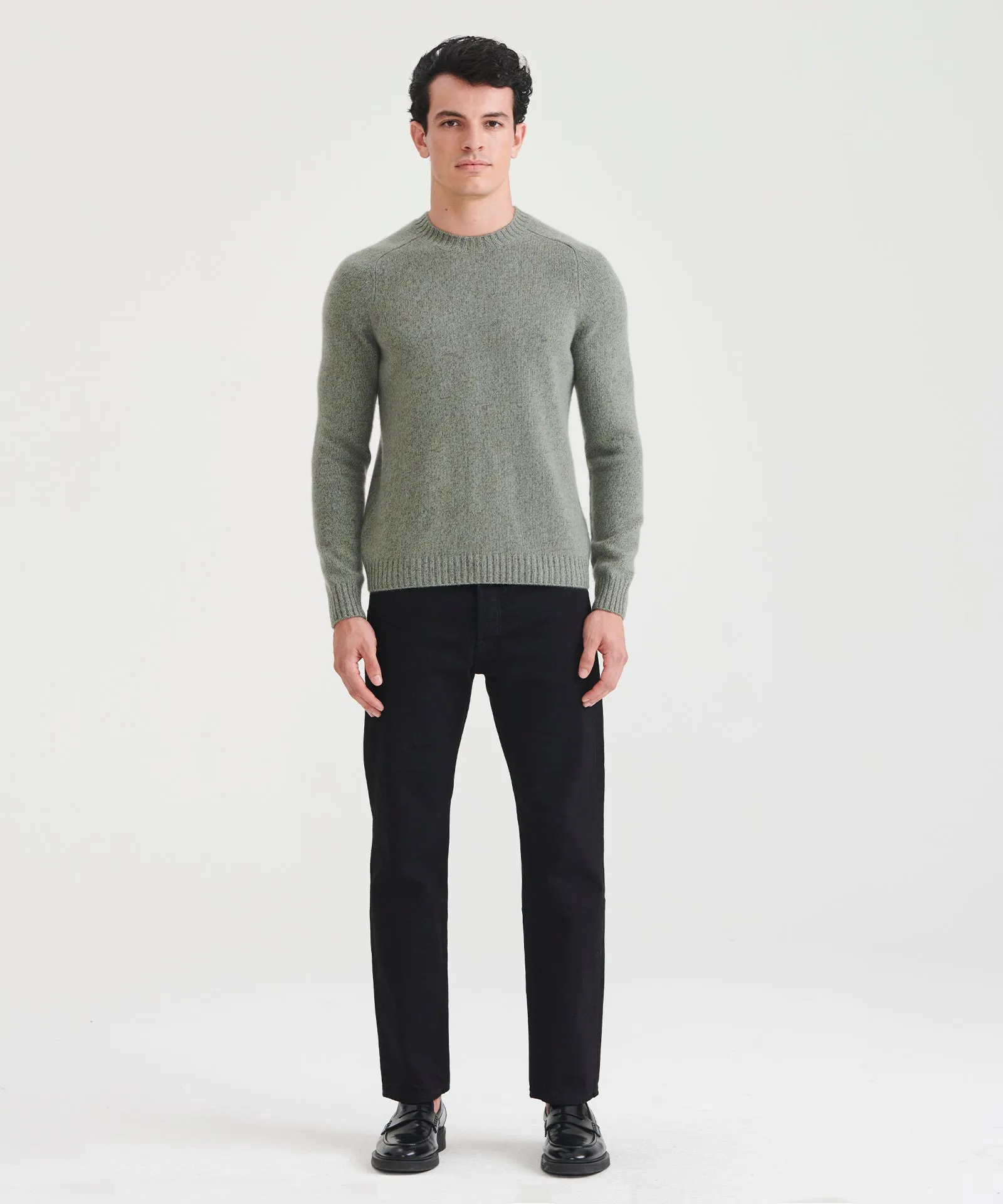 Marled Reclaimed Cashmere Crewneck Sweater