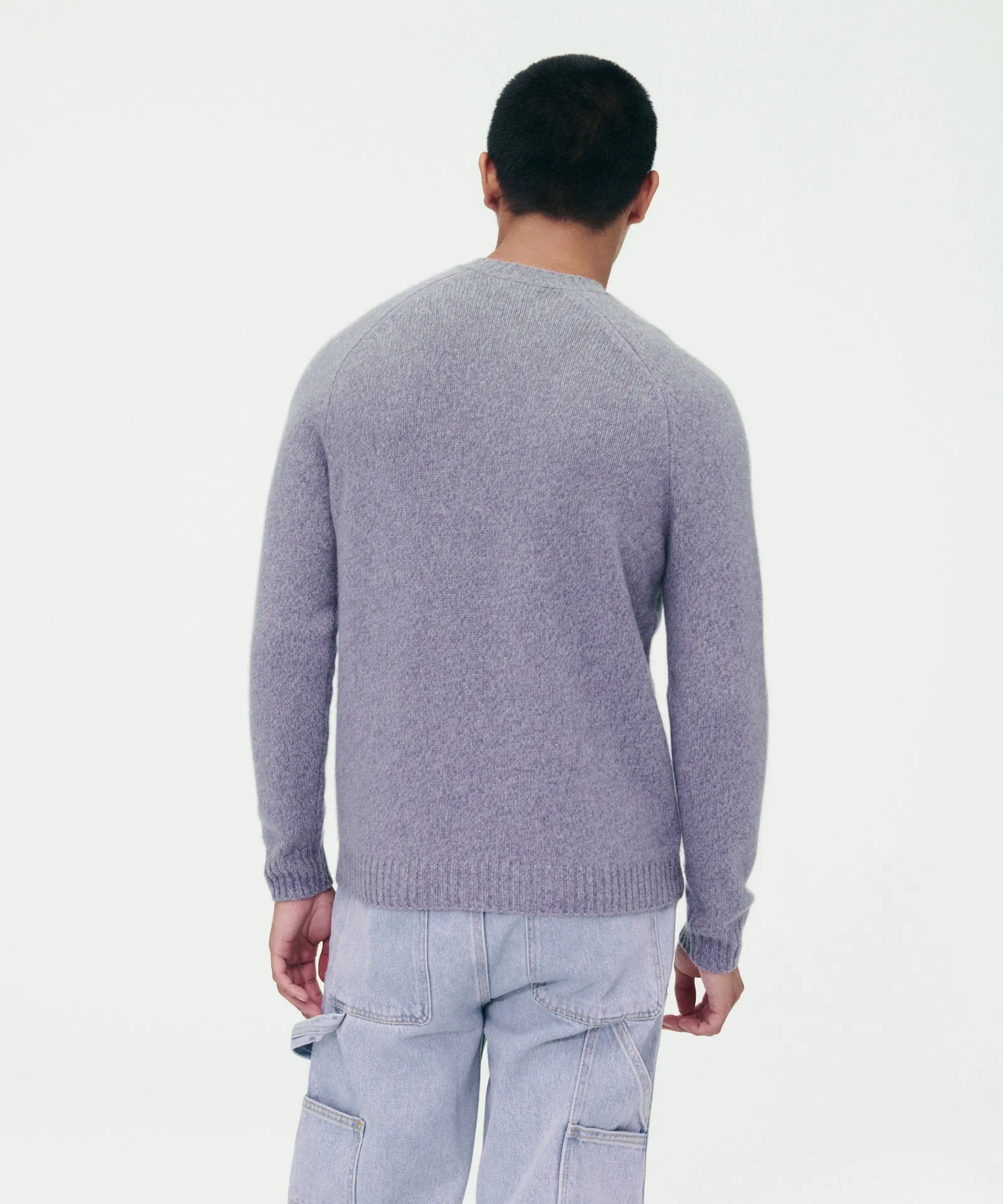 Marled Reclaimed Cashmere Crewneck Sweater