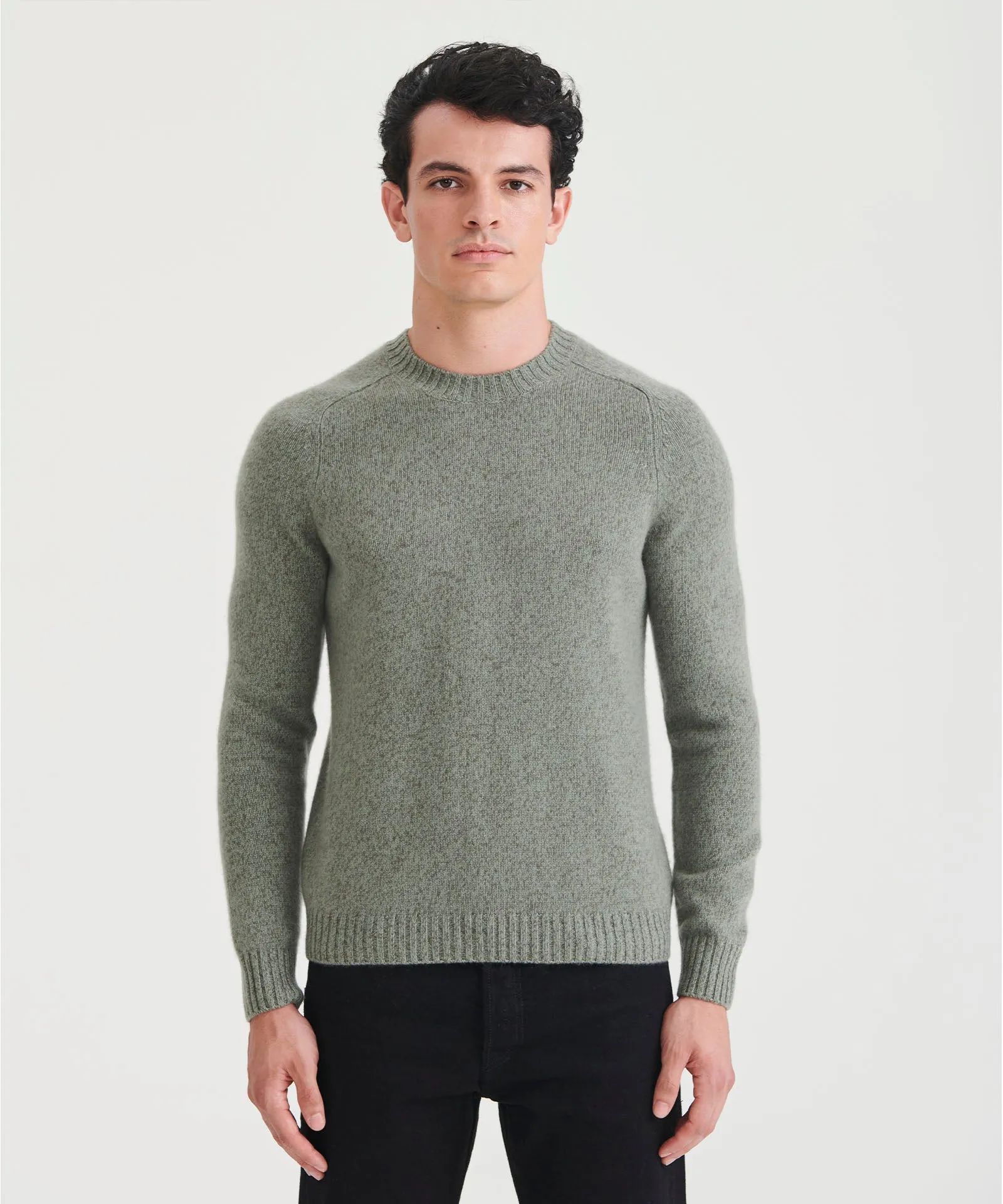 Marled Reclaimed Cashmere Crewneck Sweater