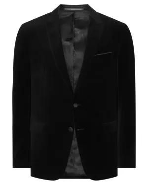 Monti Velvet Suit Jacket - Black