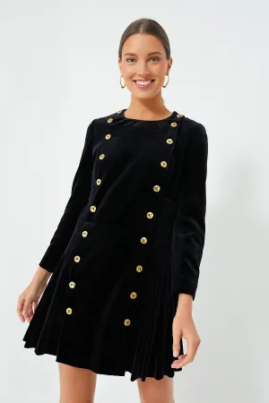 Navy Velvet Whitney Dress