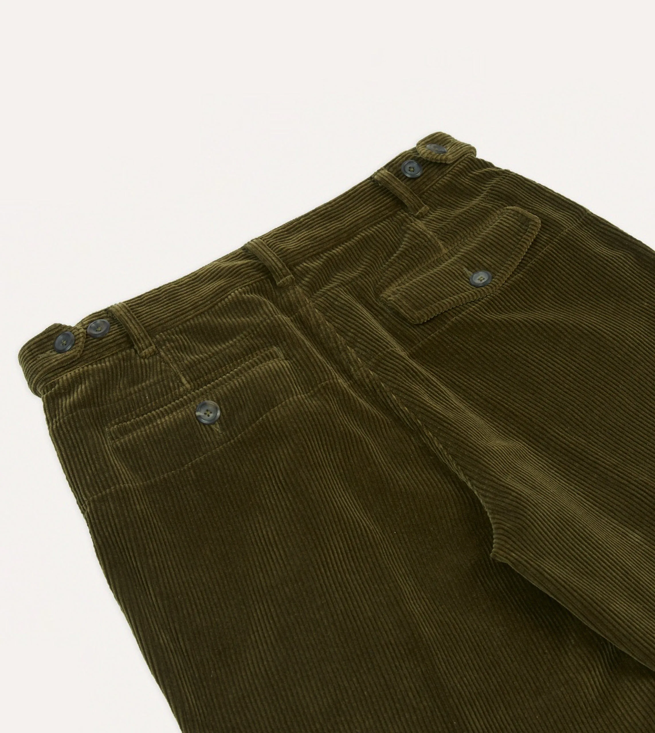 Olive Cotton Corduroy Games Trousers