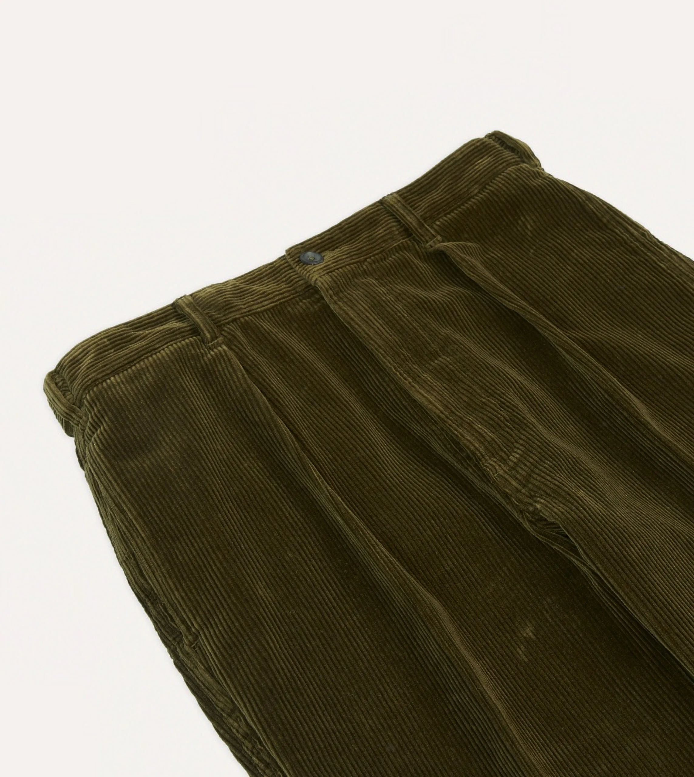 Olive Cotton Corduroy Games Trousers