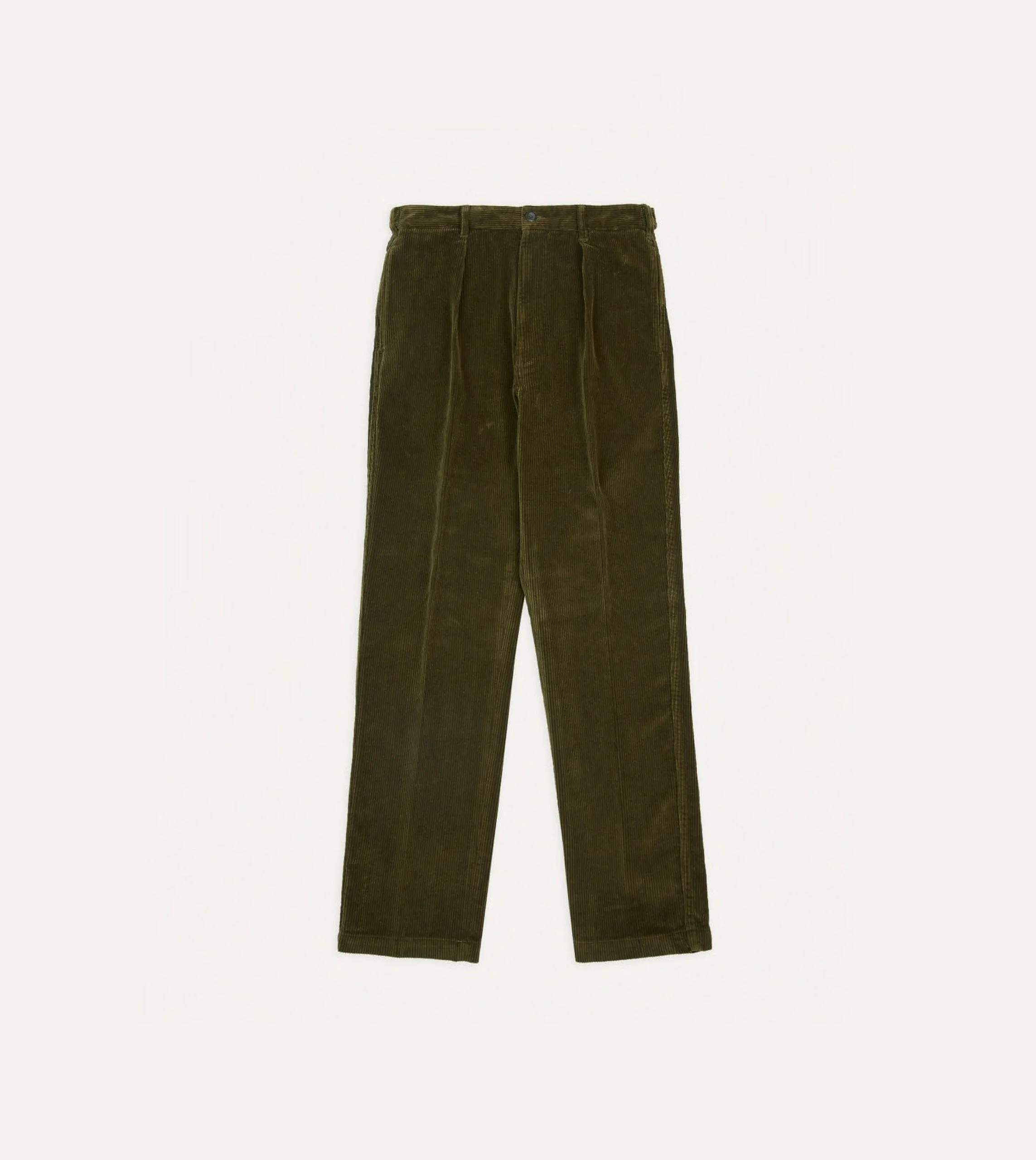 Olive Cotton Corduroy Games Trousers