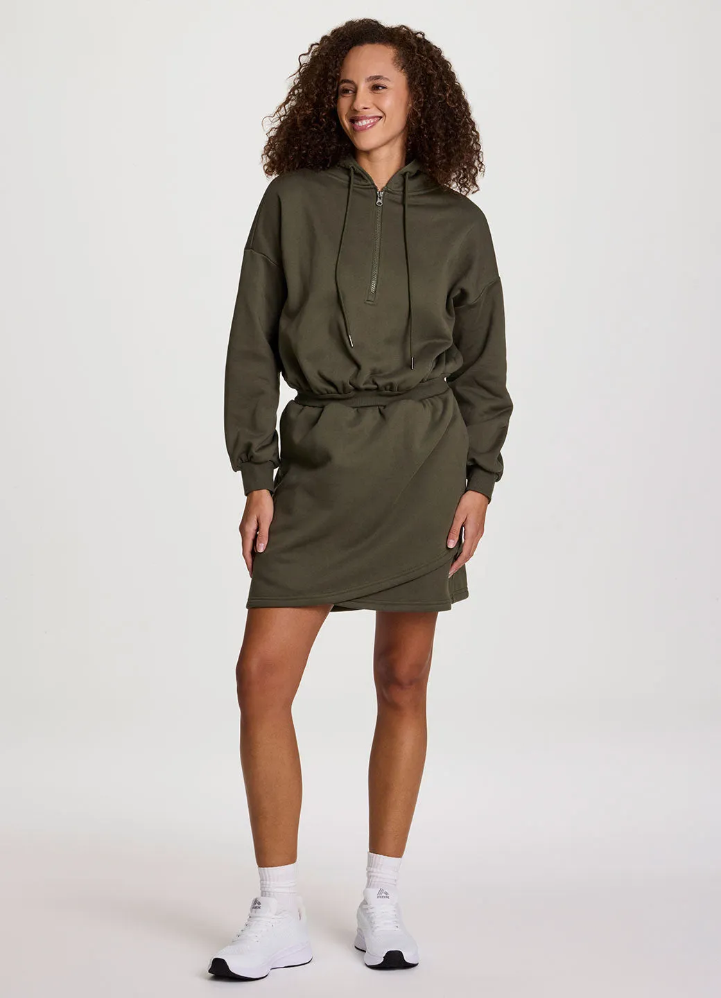 Plus Everyday Fleece Hoodie Dress