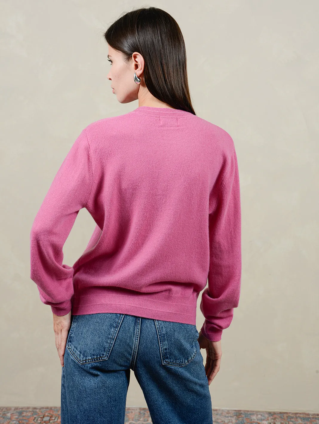 Polly Cashmere Pullover with Boucle Star