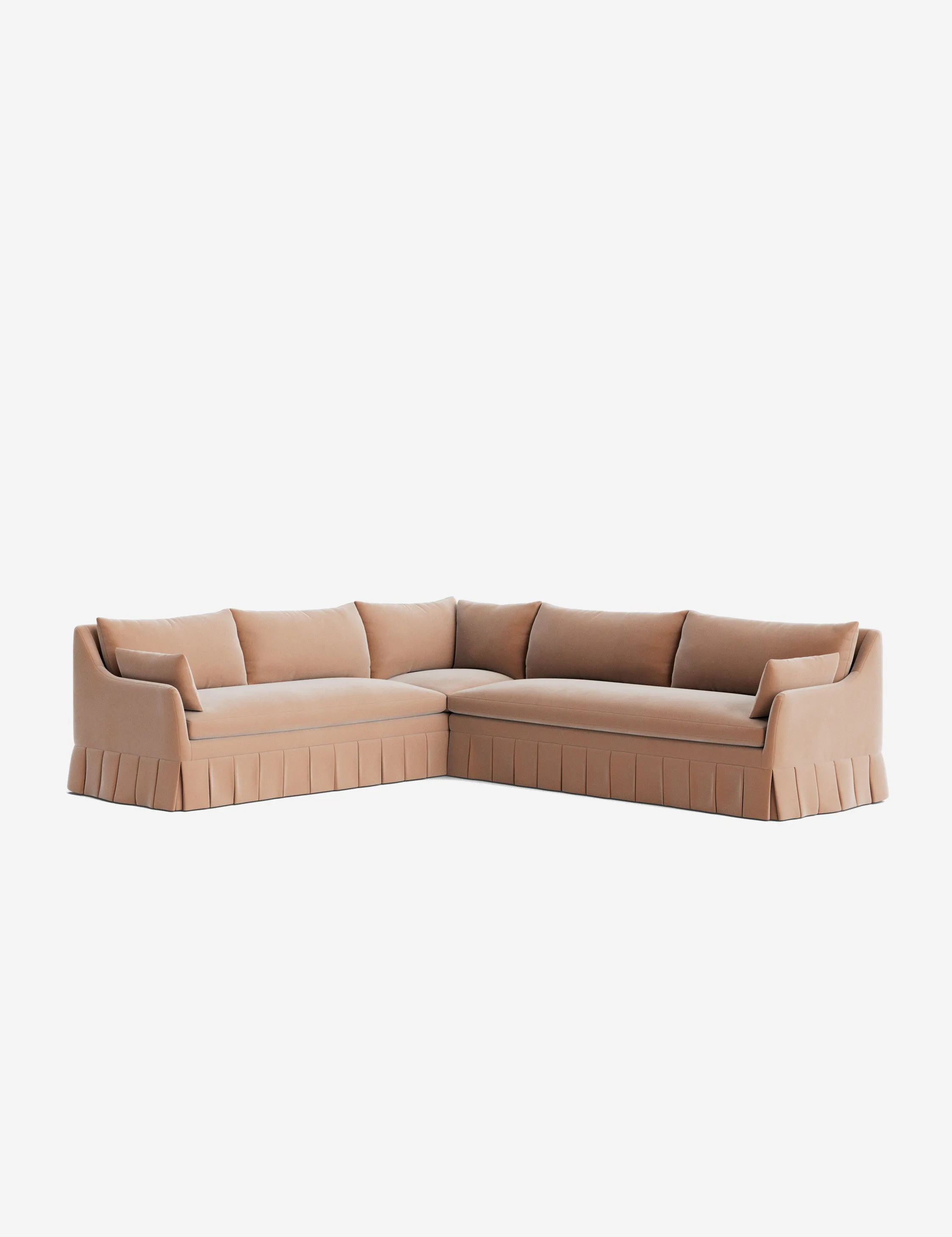 Portola Pleated Sectional Sofa