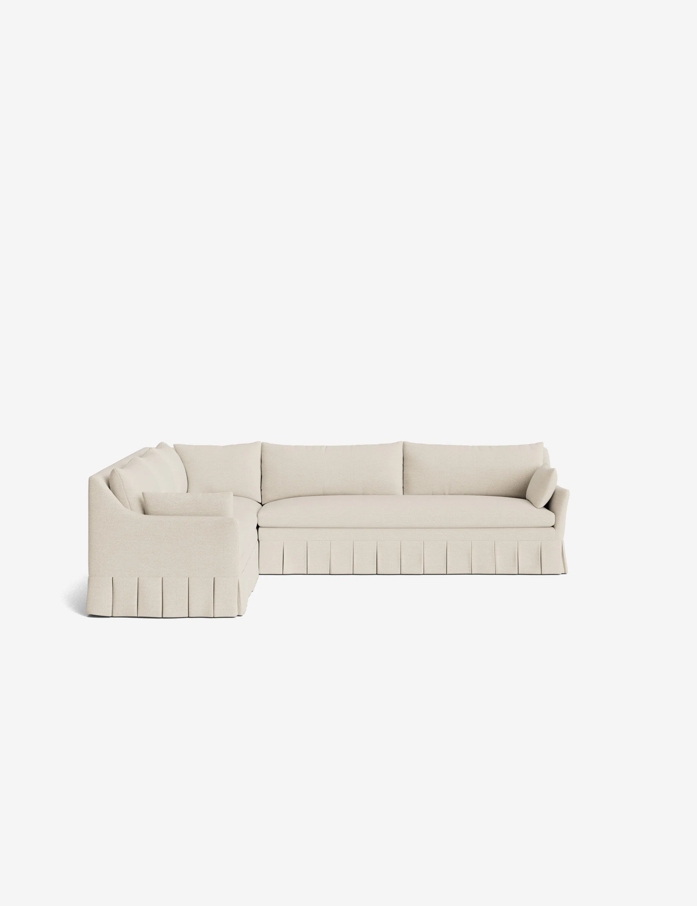 Portola Pleated Sectional Sofa