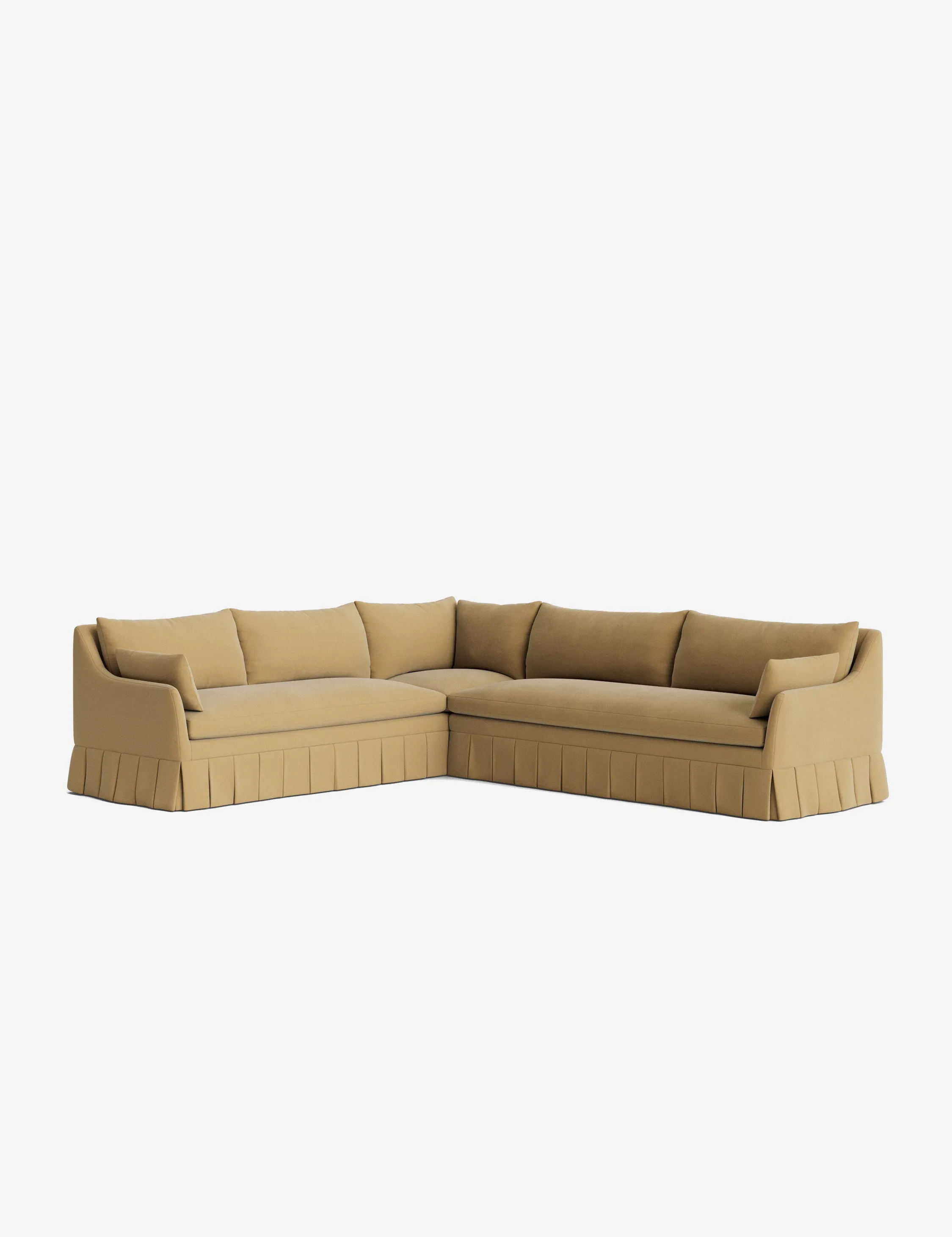 Portola Pleated Sectional Sofa