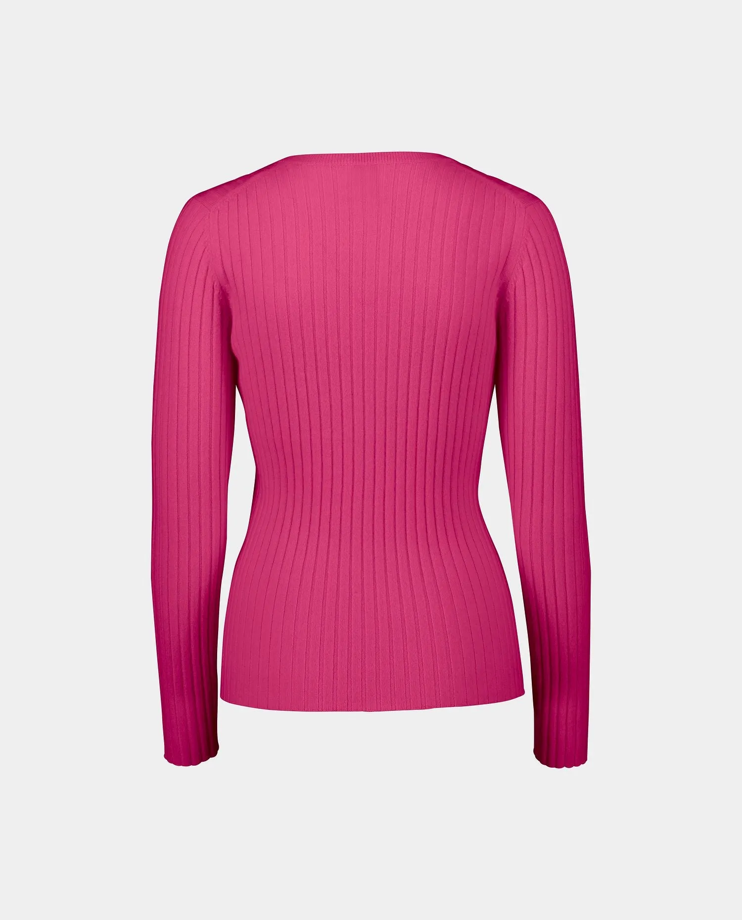 Pullover aus Cashmere in Rose - Taillierter Schnitt