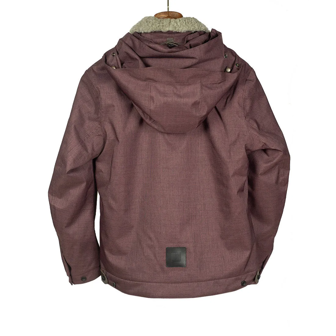 "Bumfreezer" jacket in Mixed Aubergine fabric