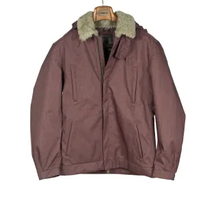 "Bumfreezer" jacket in Mixed Aubergine fabric