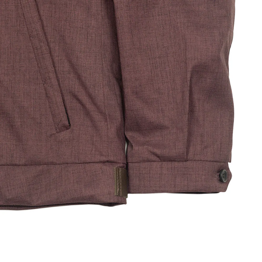 "Bumfreezer" jacket in Mixed Aubergine fabric