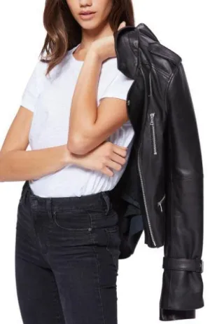 Rayven Leather Moto Jacket