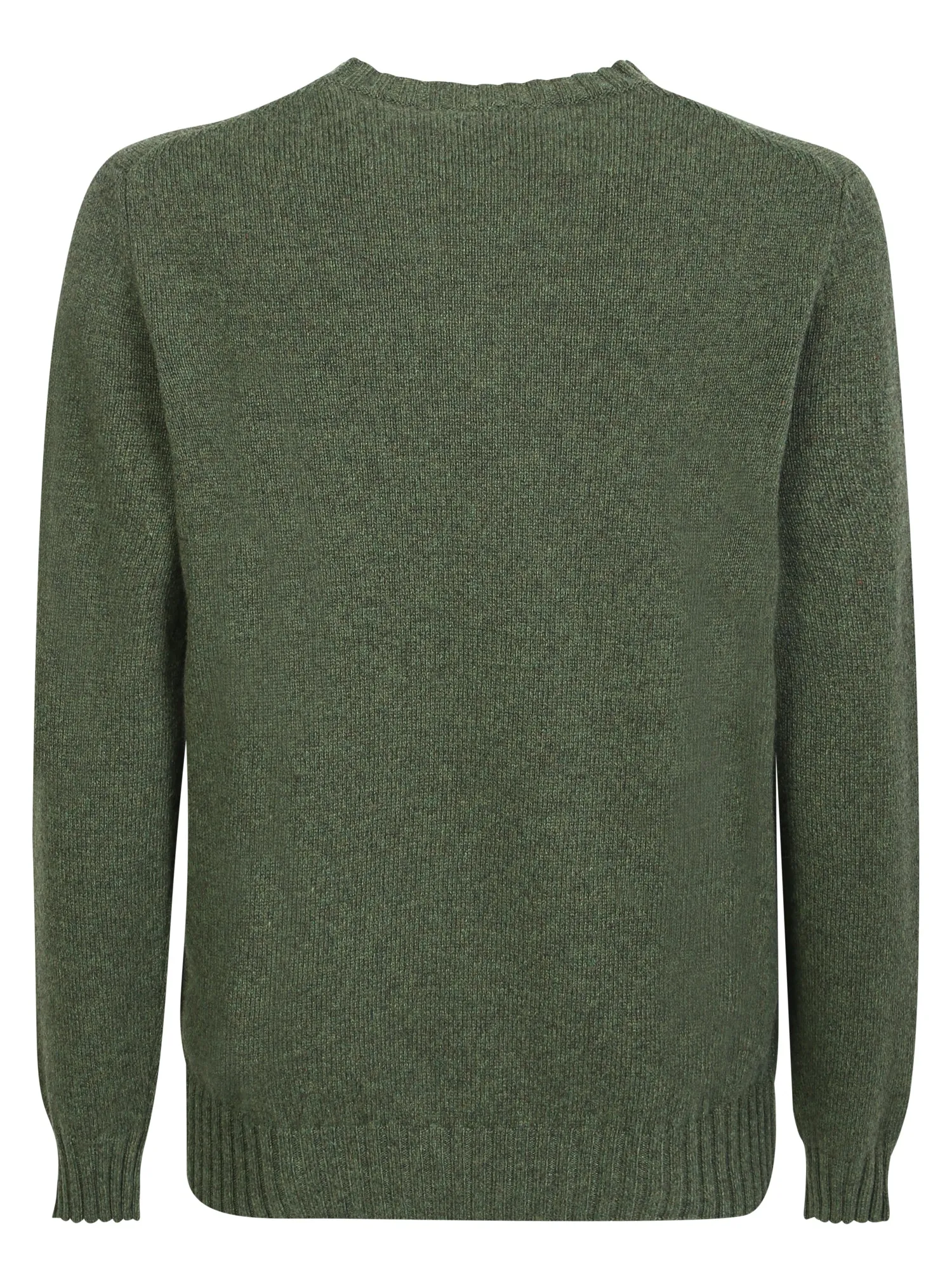 Ribbed trim cashmere jumper