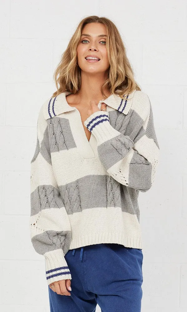 RIGBY- Stripe Cardigan