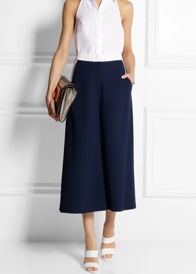 Roksanda 'Hepworth' Wool-Crepe Wide-Leg Culottes