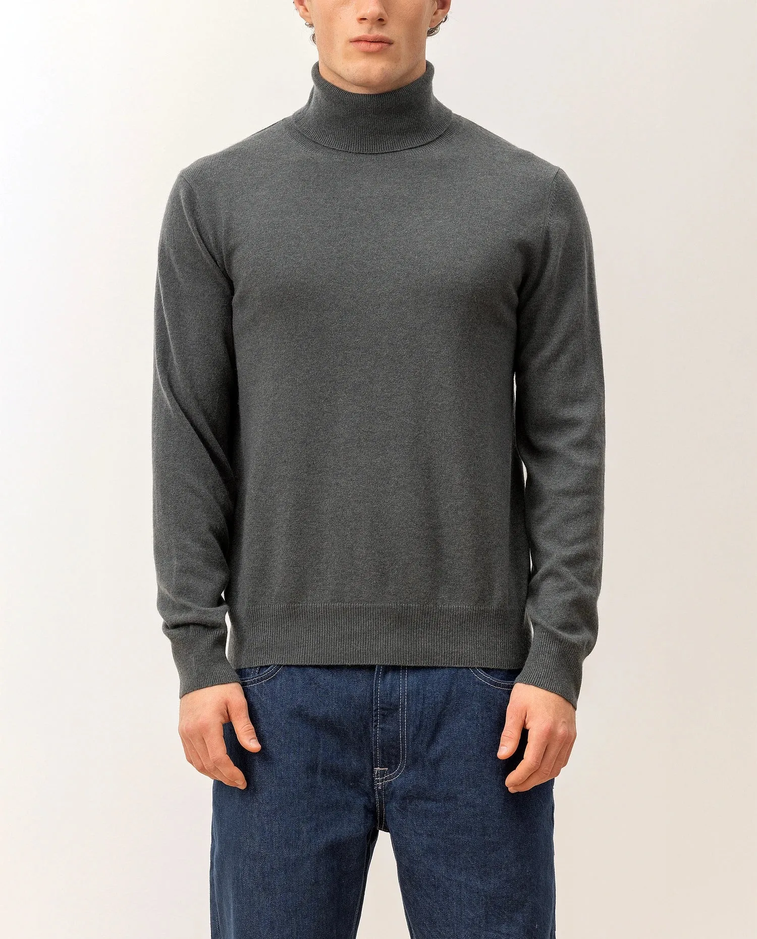 Rollkragen Pullover aus Cashmere in Grün