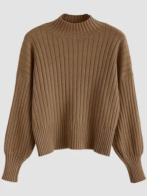 Round Neck Long Sleeve Sweater