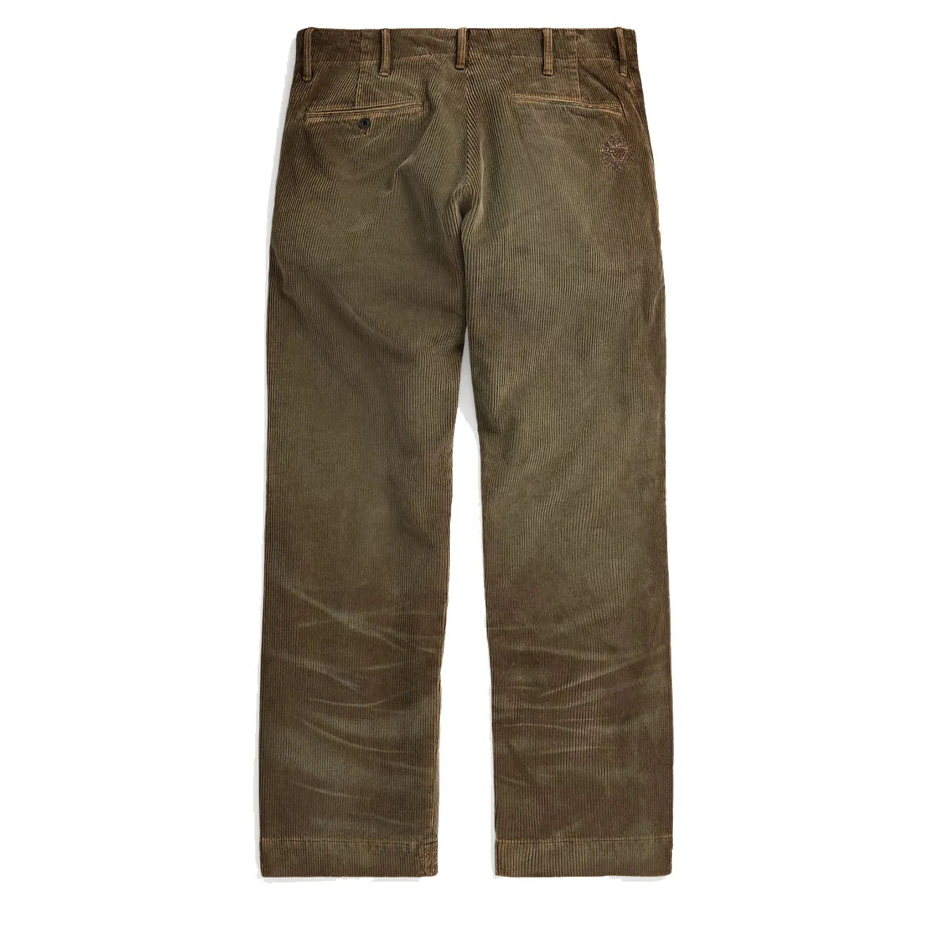 RRL by Ralph Lauren Distressed Corduroy Field Trouser Loden Repaired