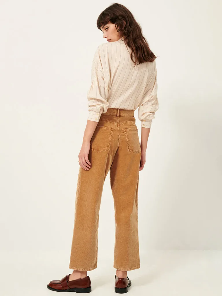 Sessun Velvet Cruise Trousers in Nomad