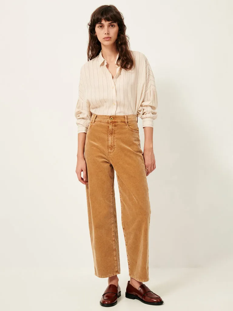 Sessun Velvet Cruise Trousers in Nomad