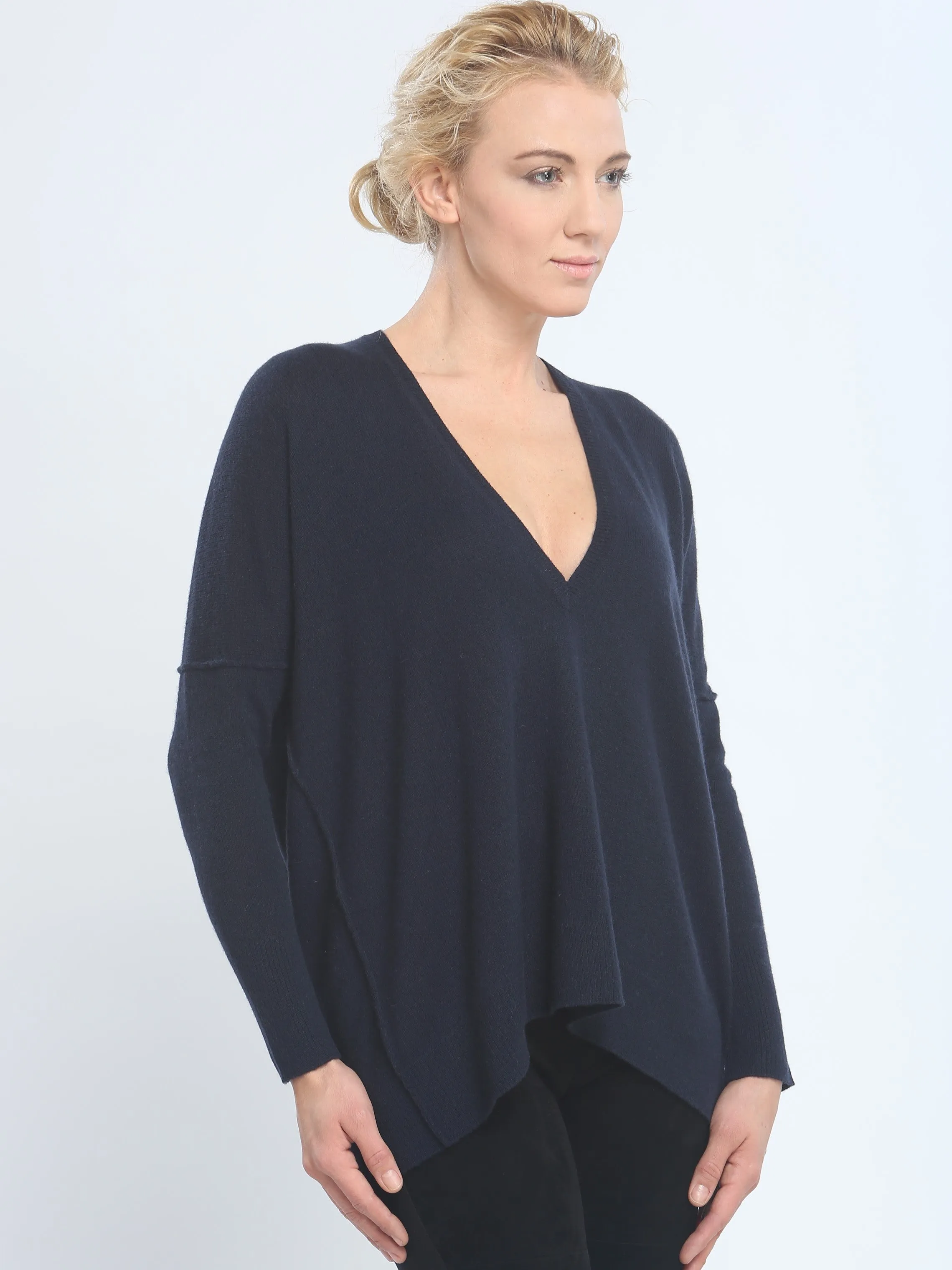 Slouchy V Neck Pullover