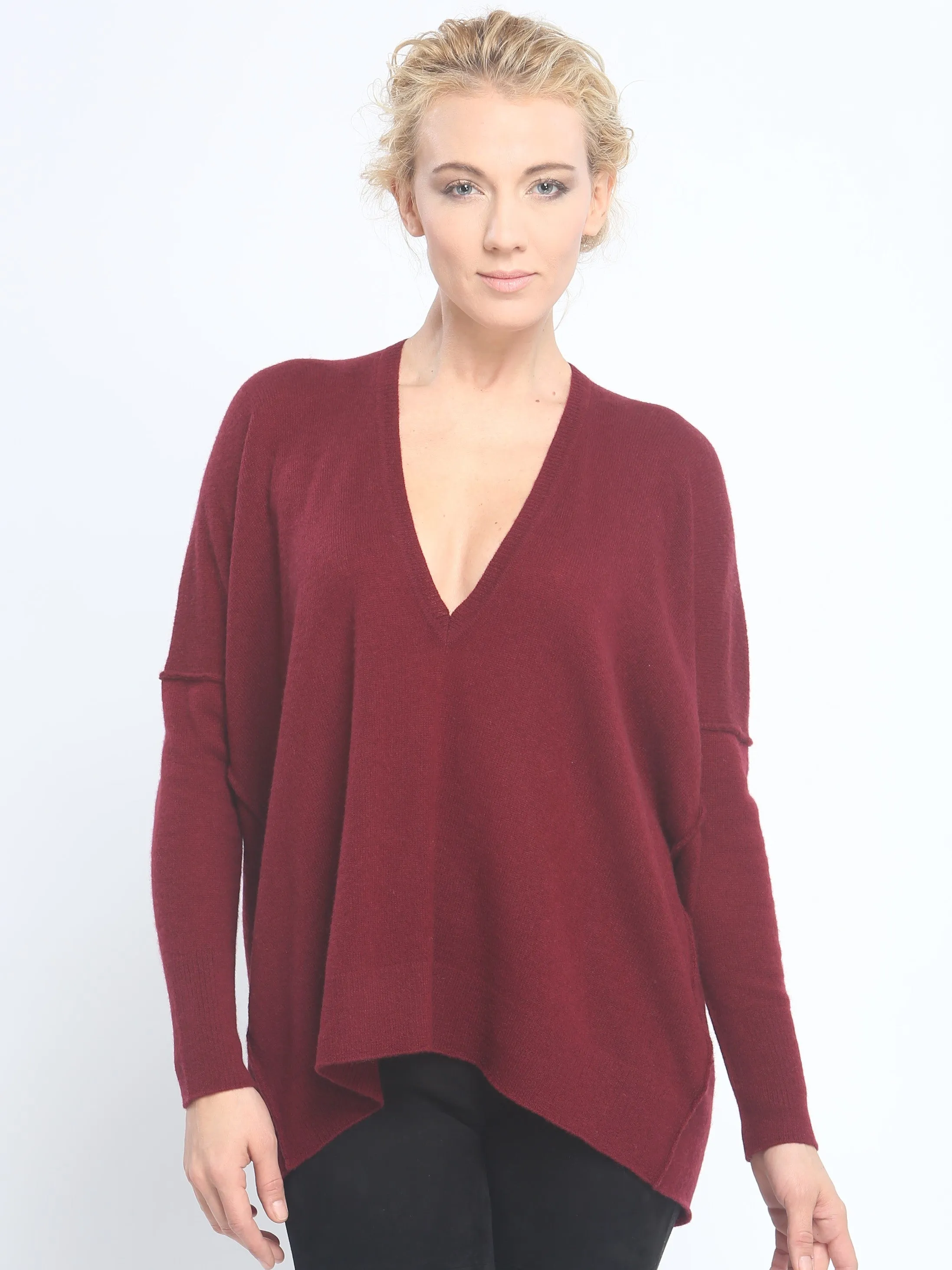 Slouchy V Neck Pullover