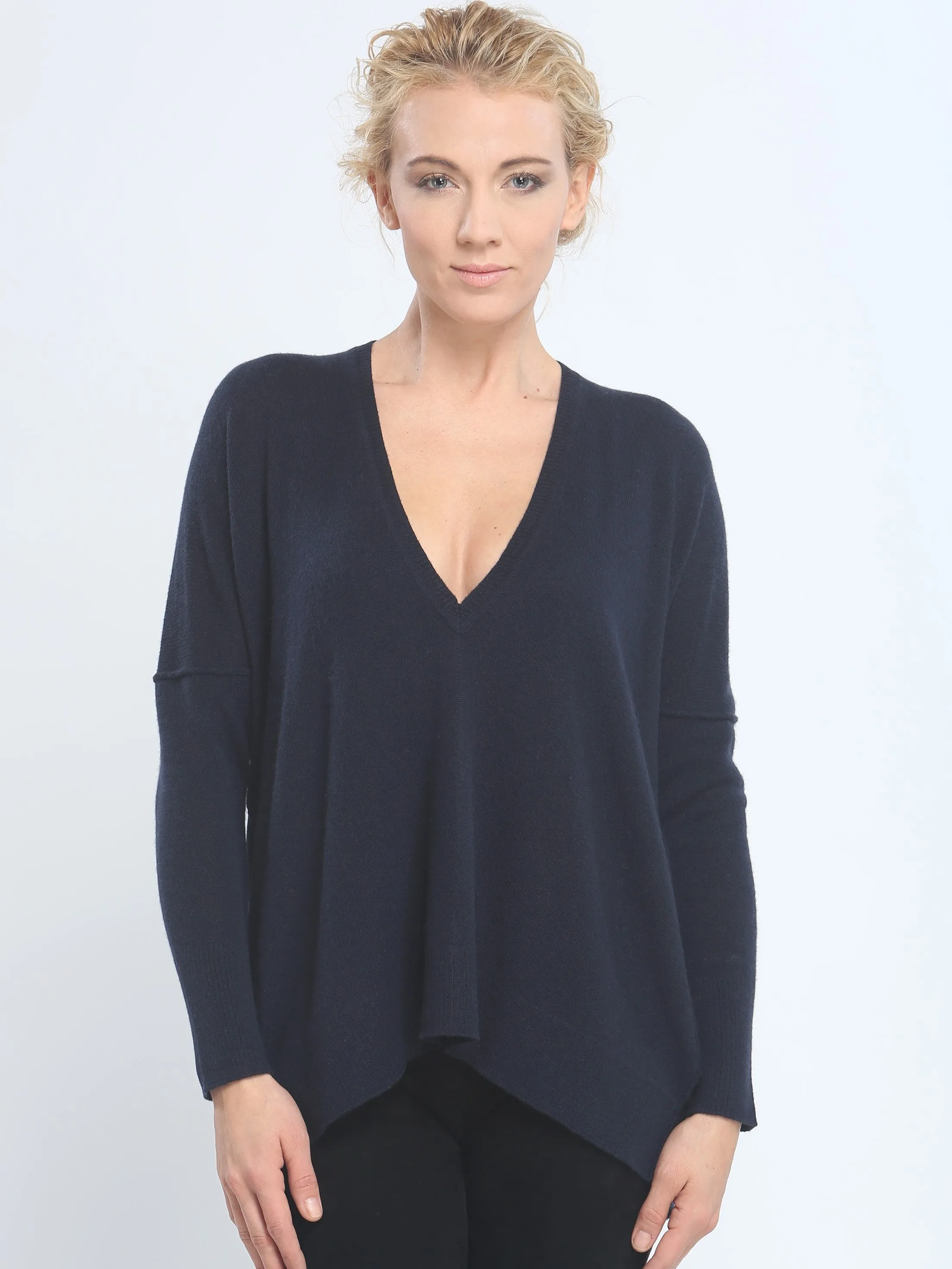 Slouchy V Neck Pullover