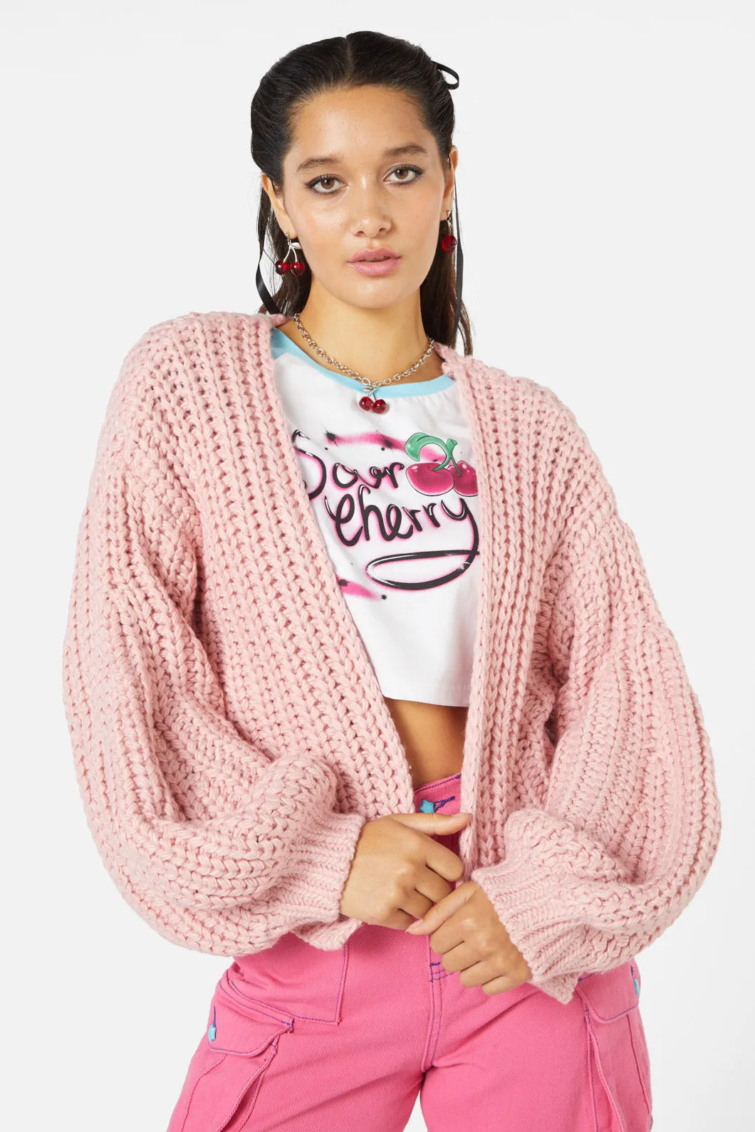 So Sweet Chunky Knit Cardigan