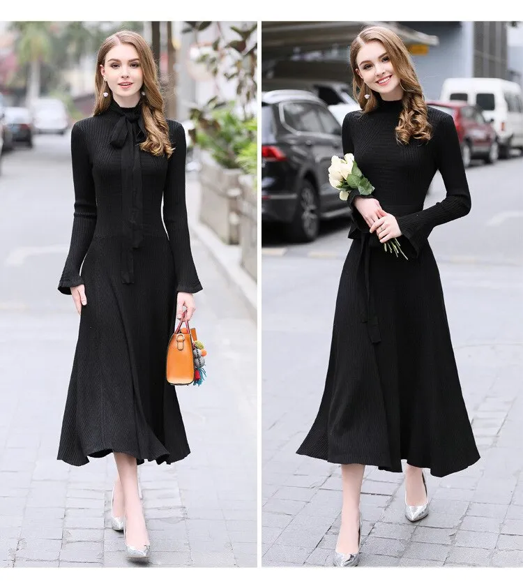 Stacy Turtleneck Knitted Dress