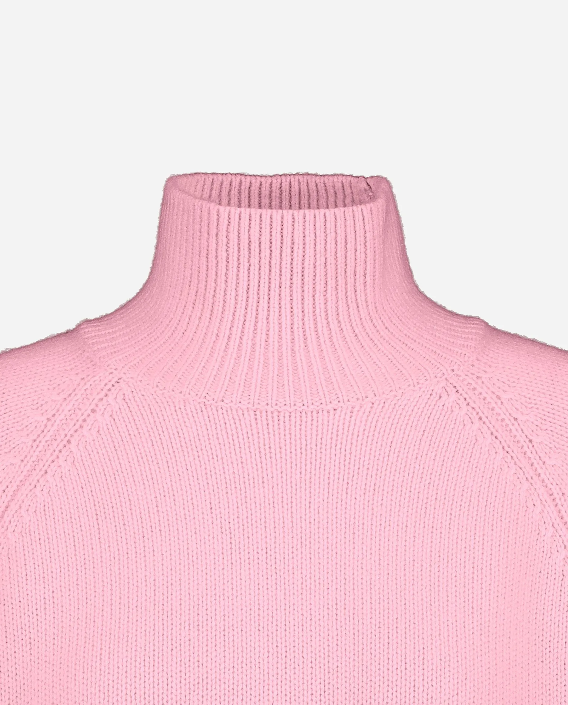 Stehkragen Pullover aus Cashmere-Mischung in Rose