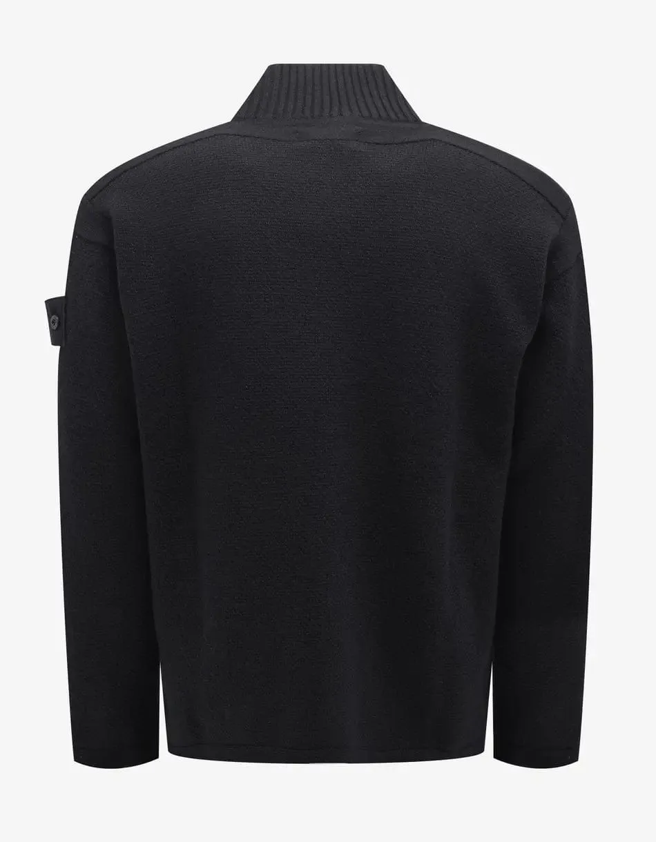 Stone Island Shadow Project Black Roll-neck Sweater