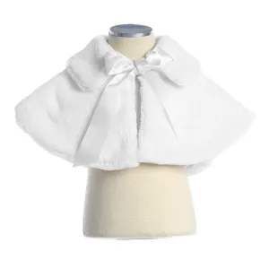 Sweet Kids Fur Cape in White